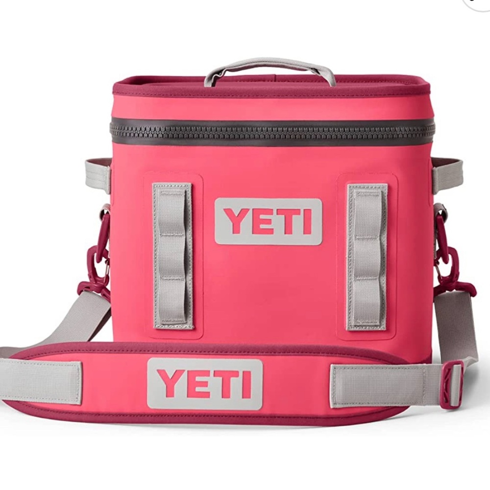 Yeti hot pink soft cooler ( 12 )